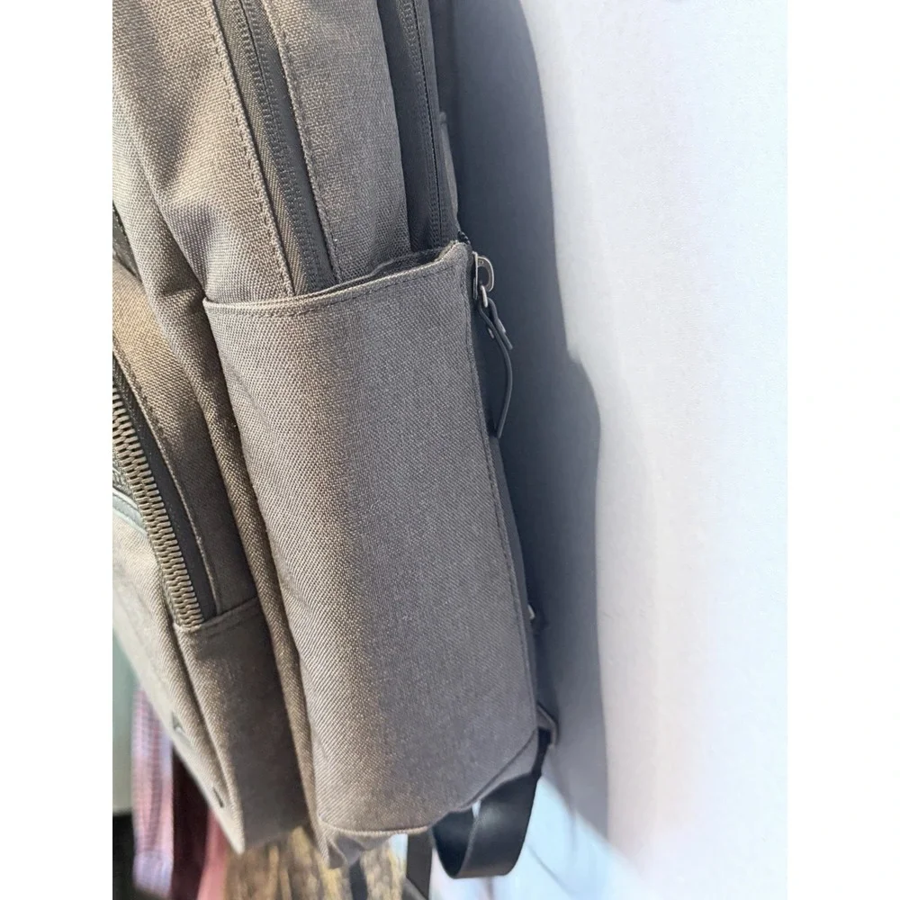 Brooks Brothers BB18821 Grant Dual-Handle Backpack -Charcoal Grey & Black-New